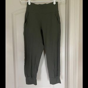 Lululemon Align Jogger Crop *23", Grey Sage, Size 4